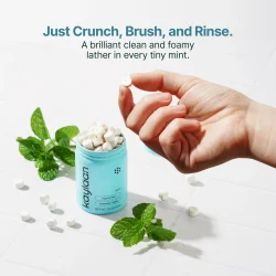 Kaylaan Organic Mint Tannkremtabletter med nano-hydroksyapatitt (90 stk.)