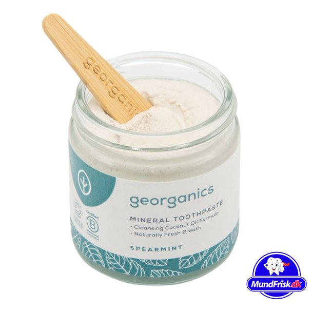 kologisk Mineral Tandpasta Georganics Spearmint Fluorfri 120 ml.