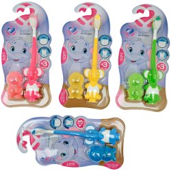 Barnetannbrste Setablu Elephant 3 r/+