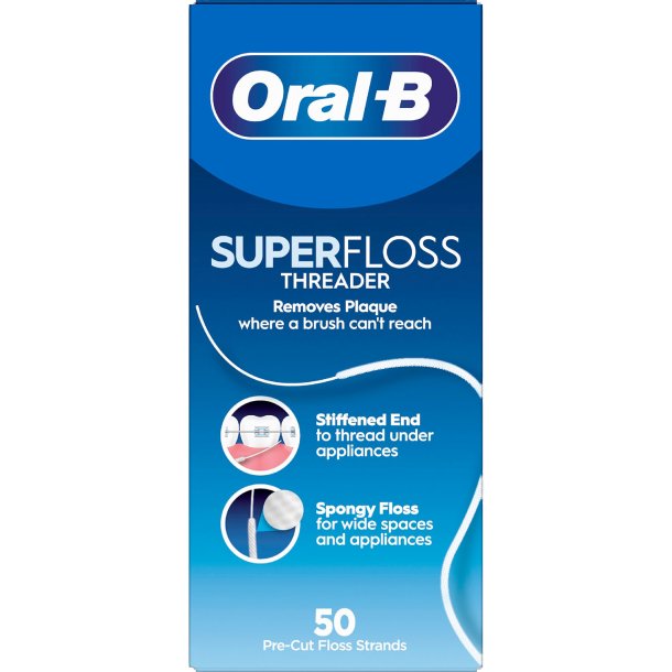 Oral-B SuperFloss Threader Tandtrd 50 stk.