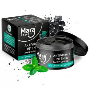 Charcoal Gel Tandpasta Mara Expert Aktivkohle Intensiv Zahnpflege Jelly 50 ml