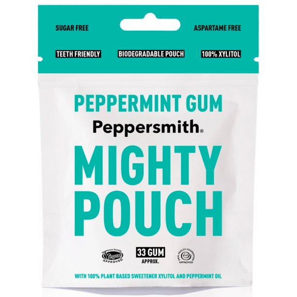 Xylitol tyggegummi PEPPERSMITH Gum Peppermint 50g