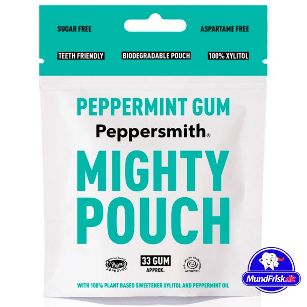 Xylitol Tuggummi PEPPERSMITH Gum Pepparmynta 50g