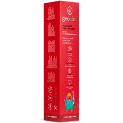 Natural Hydroxyapatite Barntandkrm GEORGANICS Strawberry &amp; Fluor 75 ml