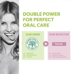 Alkmene Tea Tree -tandkrm med Protection Cavity Herbal ml