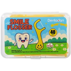 Tandtrds-bjler til brn DENTADAN Smiley 40 stk