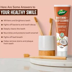 Miswak Whitening Tandpasta DABUR Cooconut &amp; Baking Soda 100ml