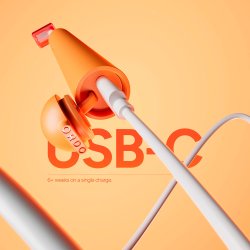 ORDO Sonic Edge Genopladelig El-tandbrste Peach Sunrise