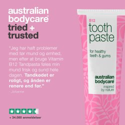 Mundtorrhet Tandpasta AUSTRALIAN Bodycare Vitamin B12 - 75 ml.