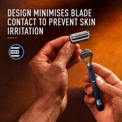 GILLETTE Barberskraber KING C. Neck Razor + Ekstra Barberblad