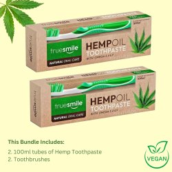 TRUESMILE Hemp Oil Tandpasta 100ml + Tandb�rste