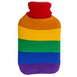 W�rmflasche Regenbogenfarbener Bezug Out Of The Blue 2 Liter