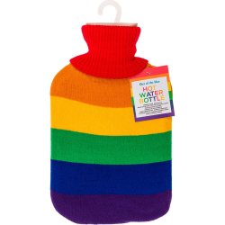 W�rmflasche Regenbogenfarbener Bezug Out Of The Blue 2 Liter