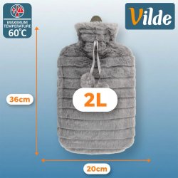 VILDE V�rmedyna i mjukt plysch�verdrag � 2 liter komfort och v�rme