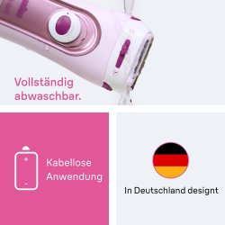Braun Silk-�pil LS 5100 Lady Shaver � Sk�nsom barbering for silkemyk hud