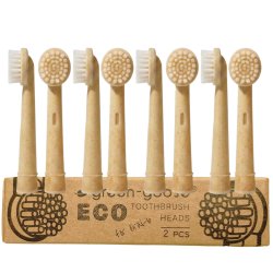Brossettes de rechange XL compatibles Oral-B � base de plantes Green-Goose (8 pcs)