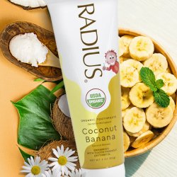 �kologisk B�rnetandpasta RADIUS Organic Coconut Banana (85 g)