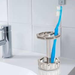 Tandbrsteholder Nu Steel Glitz Chrome Resin