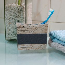 Tandbrsteholder Nu Steel Rustic Stonedust &amp; Cement 