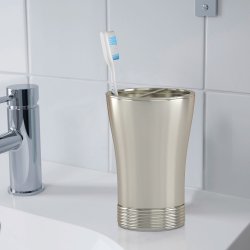 Tandbrsteholder Nu Steel Special Matte Pewter-finish Steel