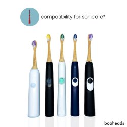 Bambus Brstehoveder til Philips Sonicare BOOHEADS Deep Clean 4 stk.