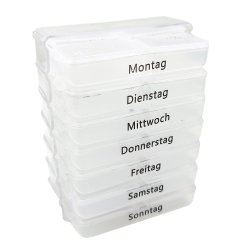 7 pillebokser + Holder Marvita Uge Pilleboks