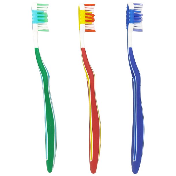 3 bitar. Tandborstar Active Oral Care Wave Action Medium