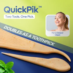 SmartLifEco FlexPik Mint Floss Picks � Bærekraftig tanntråd med frisk mintsmak (50 stk.)