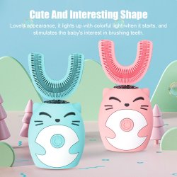 U-vormige elektrische tandenborstel voor kinderen - -. Smart