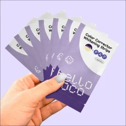 Zahnaufhellungsstreifen HELLO COCO Color Corrector Whitening Strips PAP  7 Behandlungen