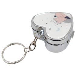 Pilleboks Hjerteformet Metal Pilleboks Dyremotiver