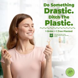 Hllbara tandtrdshllare Inslagna SmartLifEco Flosser OSMAKSET 50 st.