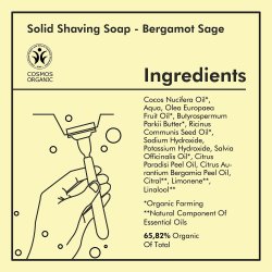 kologisk barberspe Nicama Bergamot-Sage 100 gr.