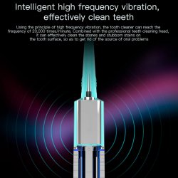 Elektrischer Zahnreiniger mit LED - NEUES MODELL - Entfernen Sie Plaque und Zahnstein zu Hause