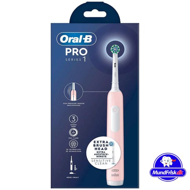 Oral-B Pro Series 1 Elektrische Tandenborstel Roze Extra Opzetborstel