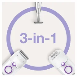 Braun Silk-�pil 5 Power 5-825P Epilator � Effektiv h�rborttagning med konstant str�m