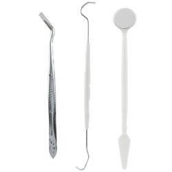 Tandrensnings-st - 3 dele tandlge-instrumenter