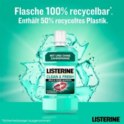Listerine Munnvann Clean &amp; Fresh 500 ml.