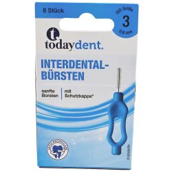 Spaltebrster 8 stk. Today Dent 0,6 mm ISO 3 BL