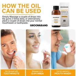 Groomarang olja fr tnder och tandktt smrtlindring 15ml 