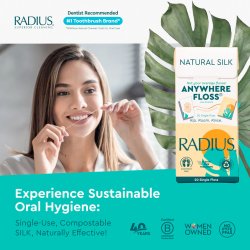 Floss Naturlig Biologiskt nedbrytbar RADIUS Natural 20 st.