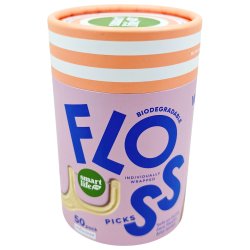 Hllbara tandtrdshllare Inslagna SmartLifEco Flosser OSMAKSET 50 st.