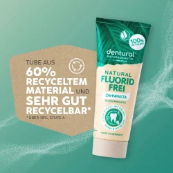 Happybrush Dentural Natural fluoriditon hammastahna kalsiumilla – 75 ml