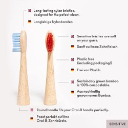 Bambus Brstehoveder til Oral-B agood company REGULAR