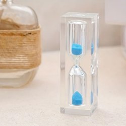 Timeglas Robust 3 Minutter Indkapslet Acryl