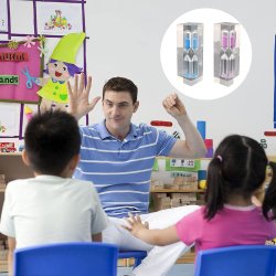 Timeglas Robust 3 Minutter Indkapslet Acryl