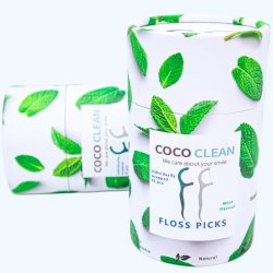 Tandtrdsbjler Indpakkede Coco Clean Floss Picks 45 stk.