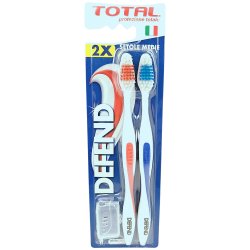 DEFEND Tannbrster 2 stk Medium