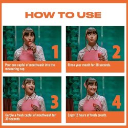 1 Liter Special Mundskyl mod Drlig nde THE BREATH Co. + Tungeskraber