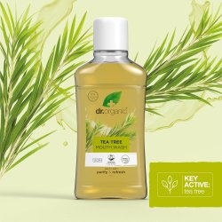 kologisk Mundskyl DR. ORGANIC Tea Tree Aloe Vera 500 ml